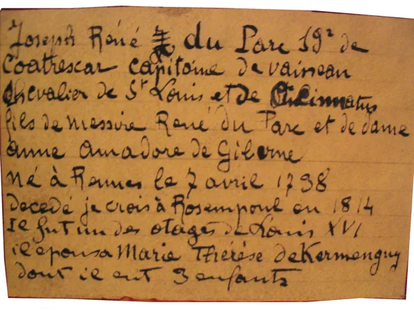 Correspondance de Joseph René